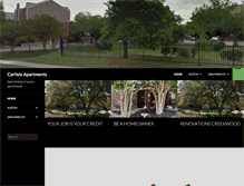 Tablet Screenshot of carlisleapts.com